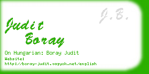 judit boray business card